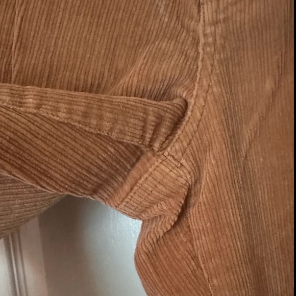 Express Corduroy Wide Leg High Rise Crop - Picture 4 of 6